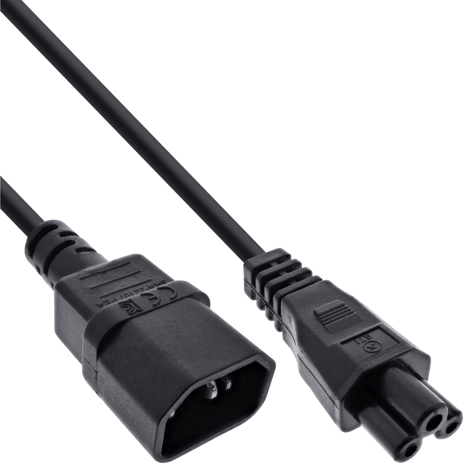 InLine 16551 napájací kábel Čierna 1 m IEC C14 IEC C5