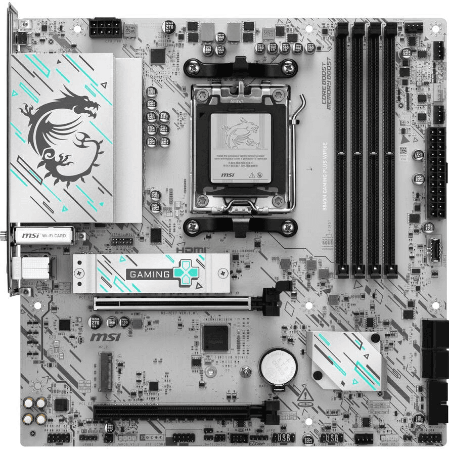 MSI B840M GAMING PLUS WIFI6E základná doska AMD B840 Pätica AM5 micro ATX