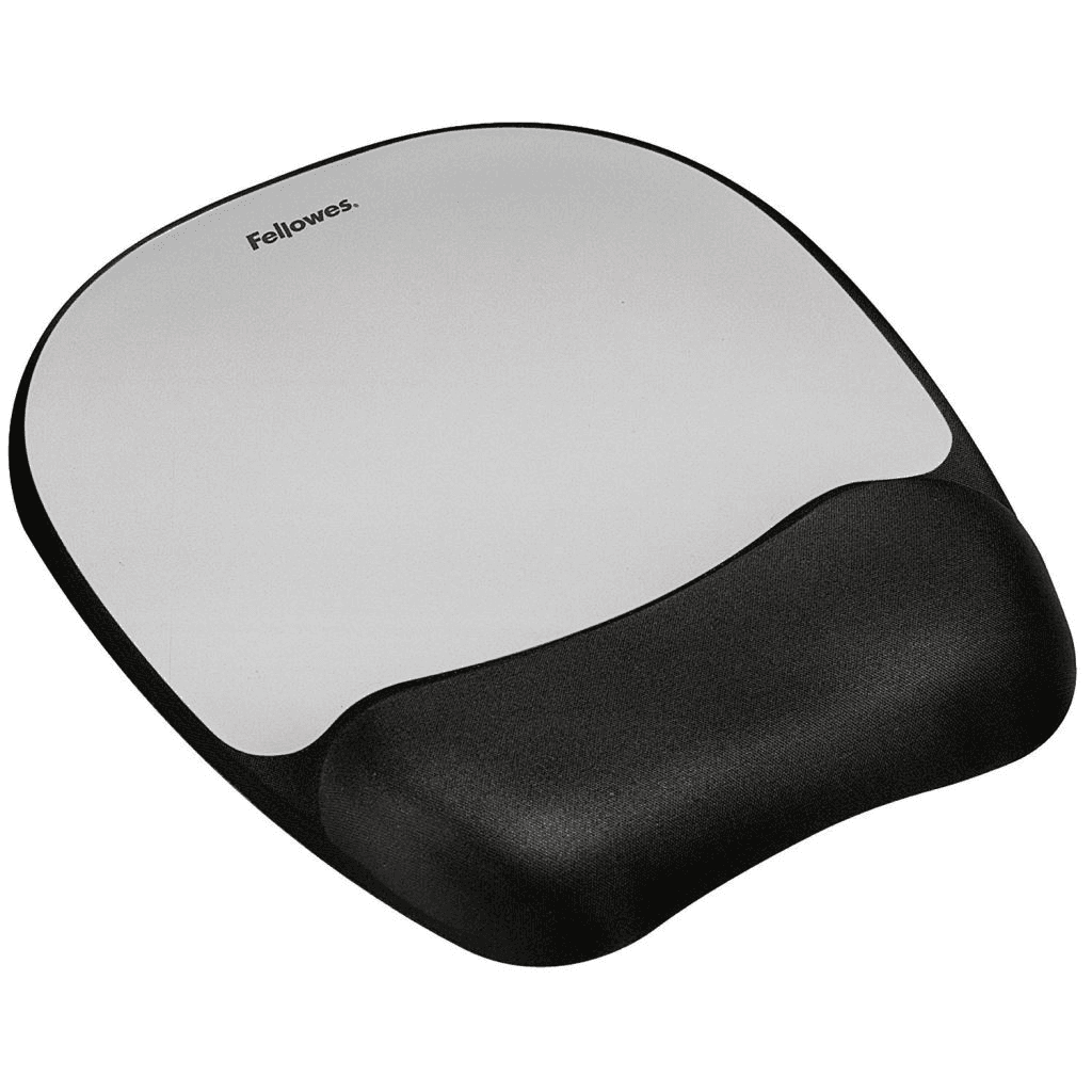 Fellowes 9175801 podložka pod myš Čierna, Strieborná