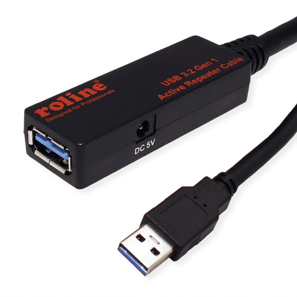 ROLINE USB 5Gbps aktívny predlžovací kábel, USB3.0 A(M) - USB3.0 A(F), 10m