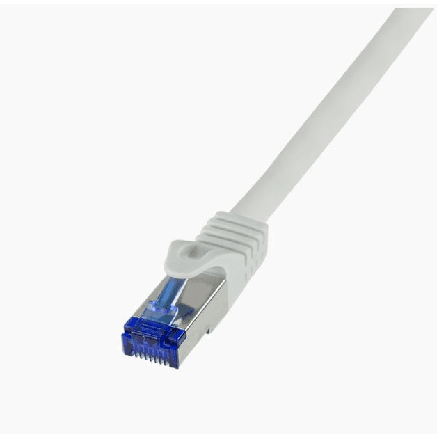 Patchcord LogiLink C6A032S Cat.6A S/FTP Ultraflex 1,0 m sivý