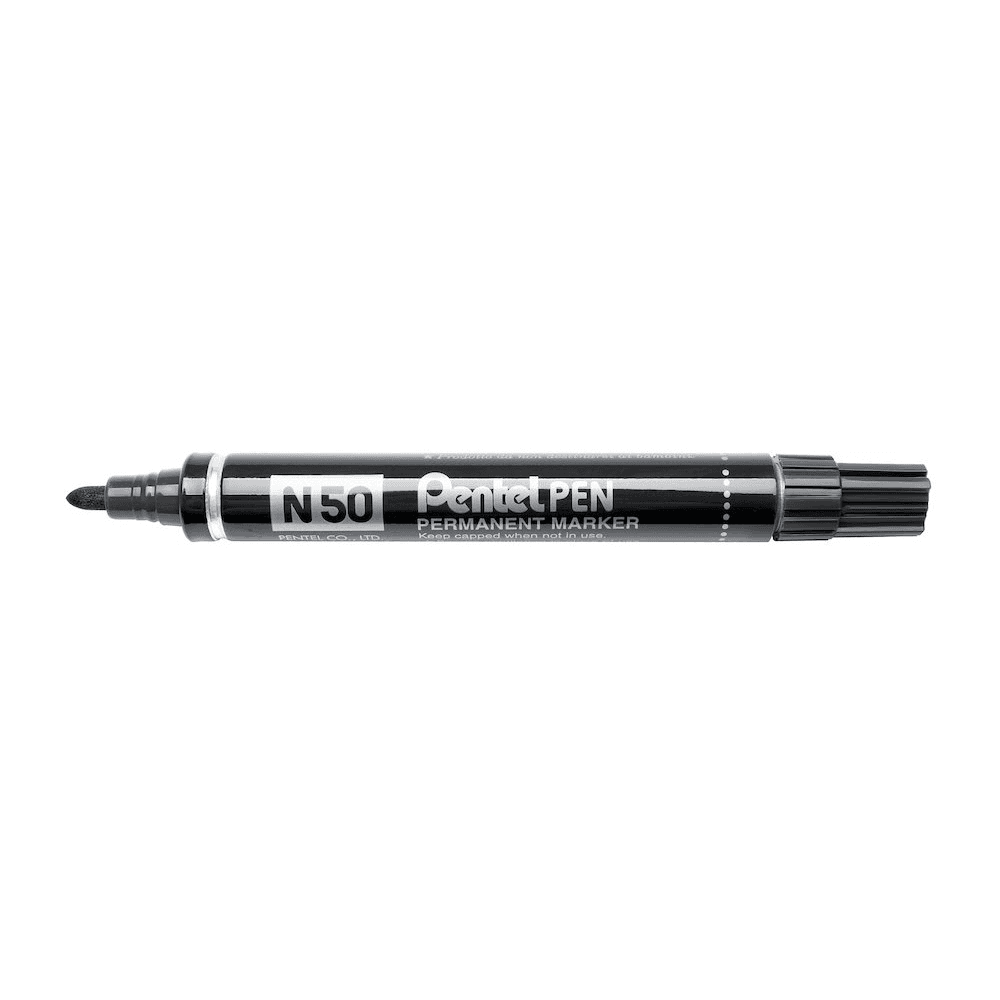 PERMANENTNÝ POPISOVAČ N50 OKRÚHLY ČIERNY PENTEL