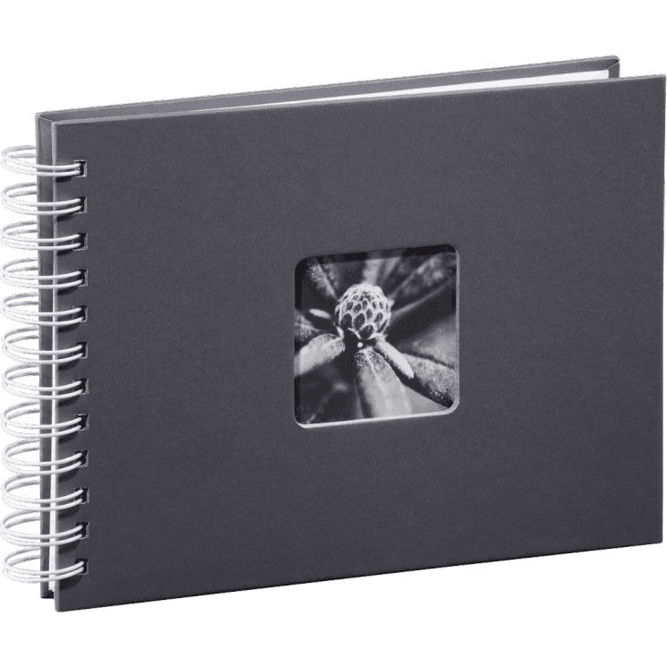 Hama Fine Art fotoalbum Šedá 50 listy 10 x 15 cm Špirálová väzba