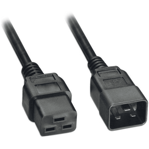 Predlžovací prívodný kábel IEC 320 C19 > C20 Serverový 1.5m Gembird