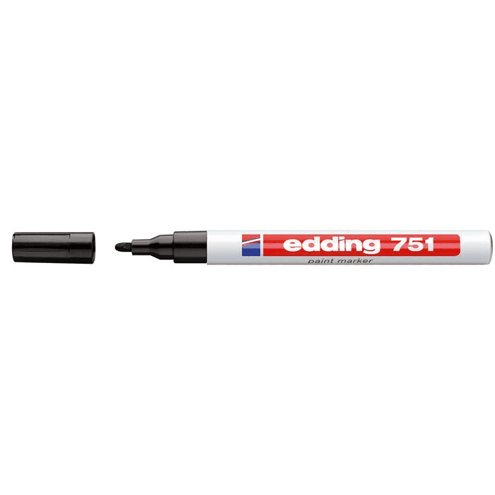 Olejový marker čierny Edding 1 ks