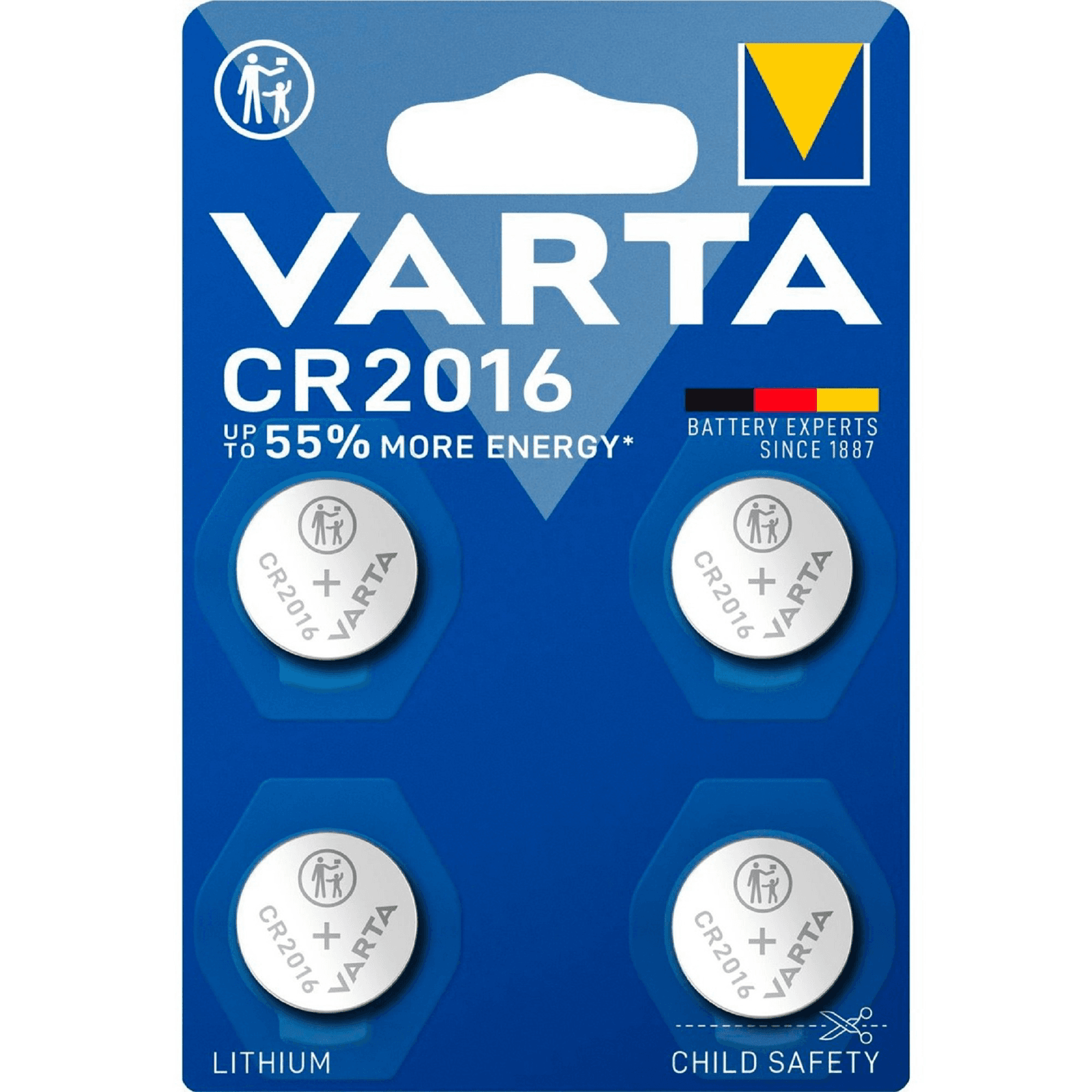 Lítiová batéria Varta CR2016 4 ks