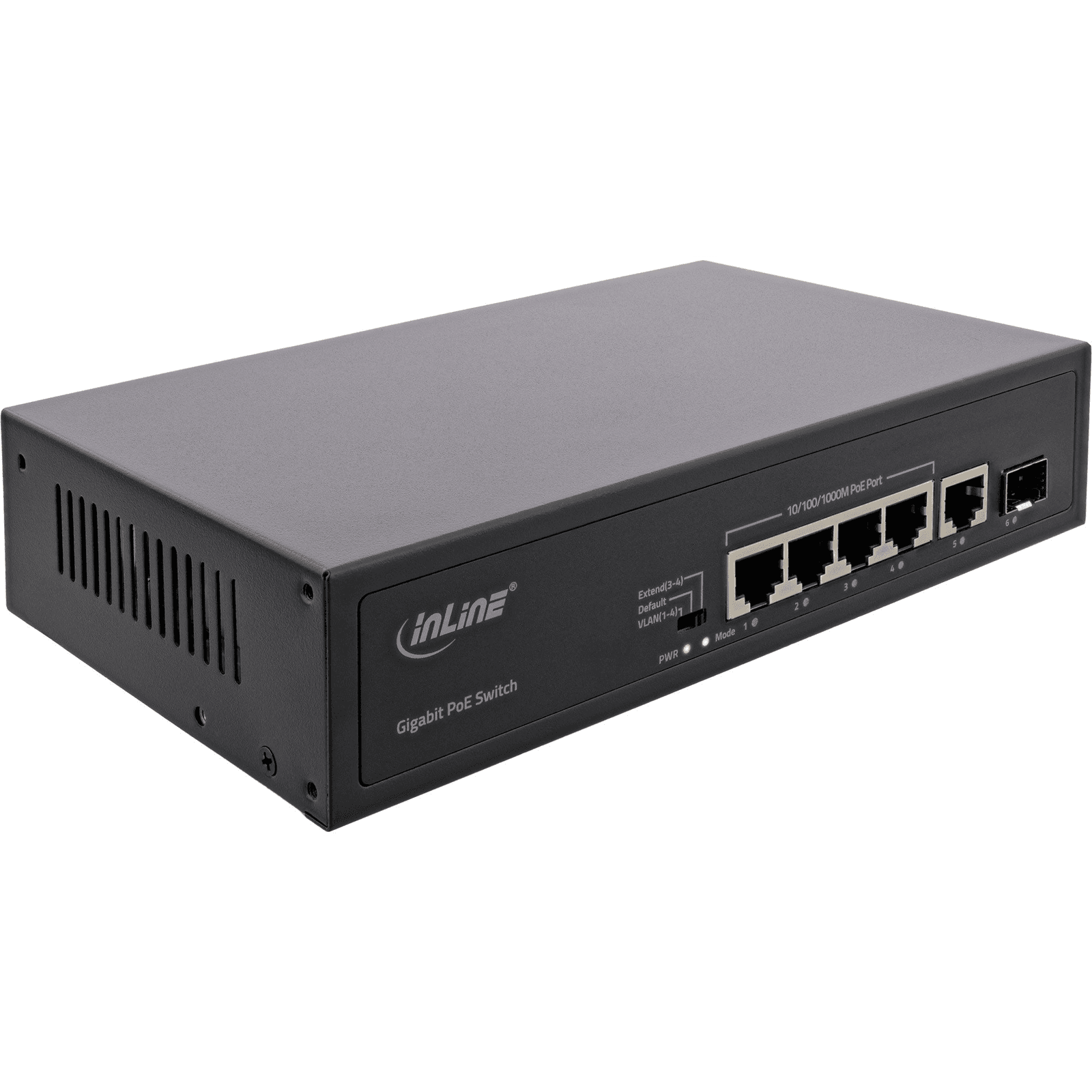 InLine 32305R sieťový prepínač Nespravované Gigabit Ethernet (10/100/1000) Podpora napájania cez Ethernet (PoE) Čierna