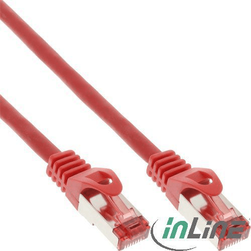 InLine 76400R sieťový kábel Červená 10 m Cat6 S/FTP (S-STP)