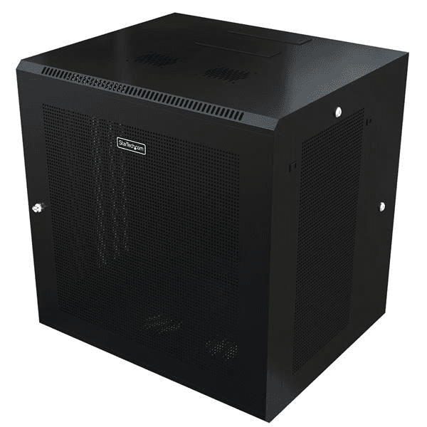 StarTech.com RK1224WALHM rack 12U Nástenný regál Čierna