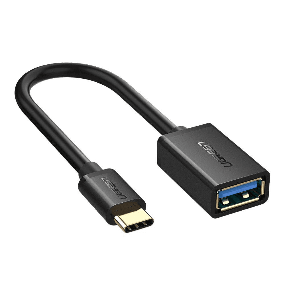 Ugreen 30701 USB kábel 0,15 m USB 3.2 Gen 1 (3.1 Gen 1) USB C USB A Čierna
