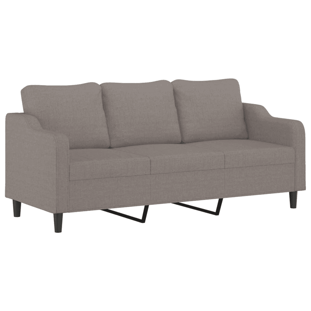 VidaXL 3-miestna pohovka, farba taupe, 180 cm,