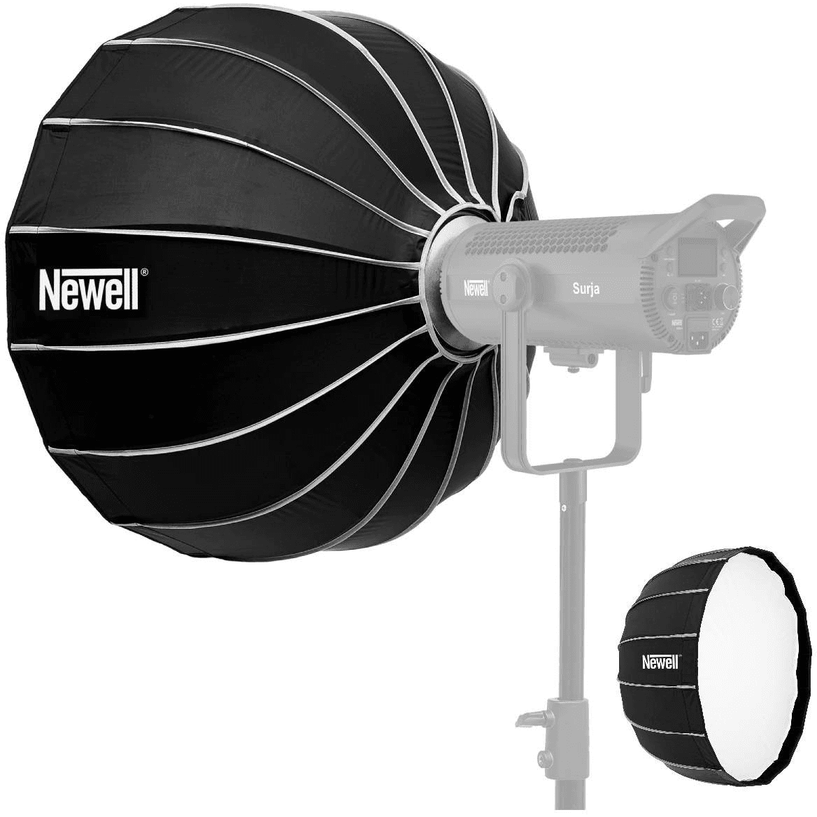 Parabolický softbox Newell 65 cm, oktagonálny (osemuholníkový) s voštinovou