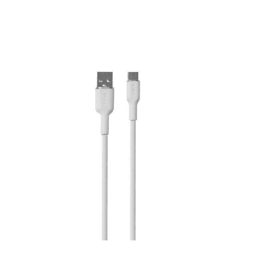 Kábel Puro USB - USB typ C 1,5 m biely