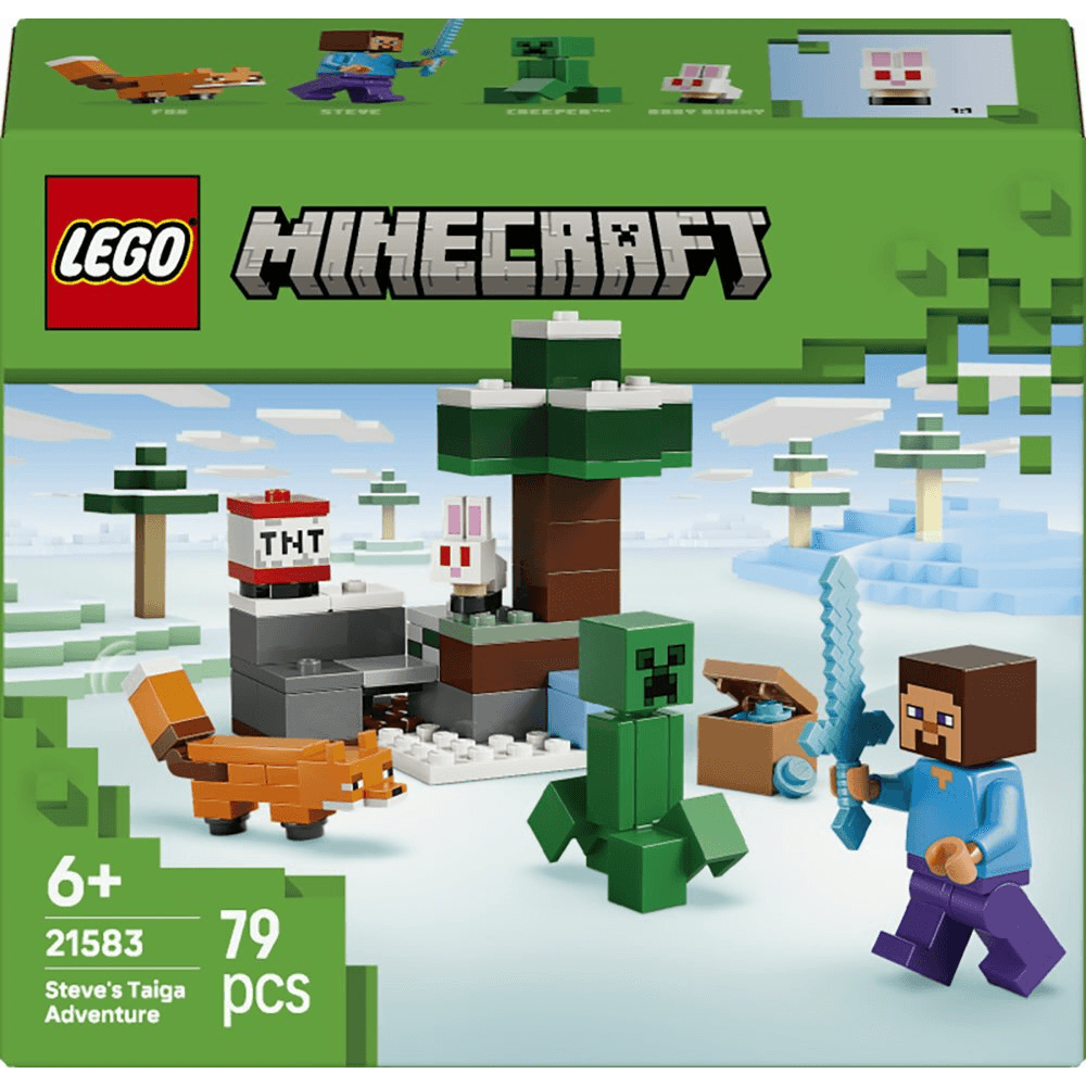 LEGO Minecraft 21583 Steveovo dobrodružstvo v tajge