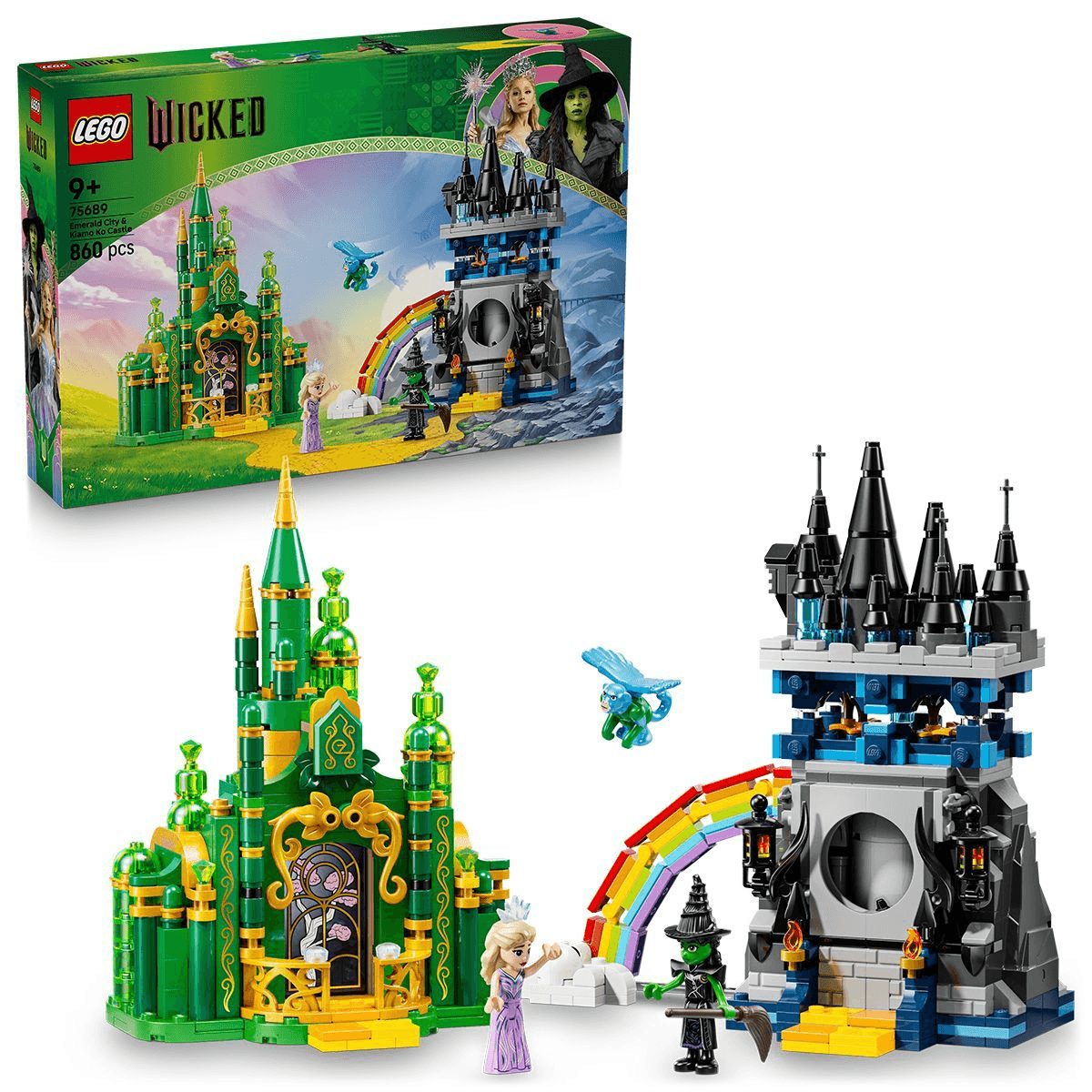 Stavebnica LEGO Wicked 75689 Emerald City a hrad Kiamo Ko