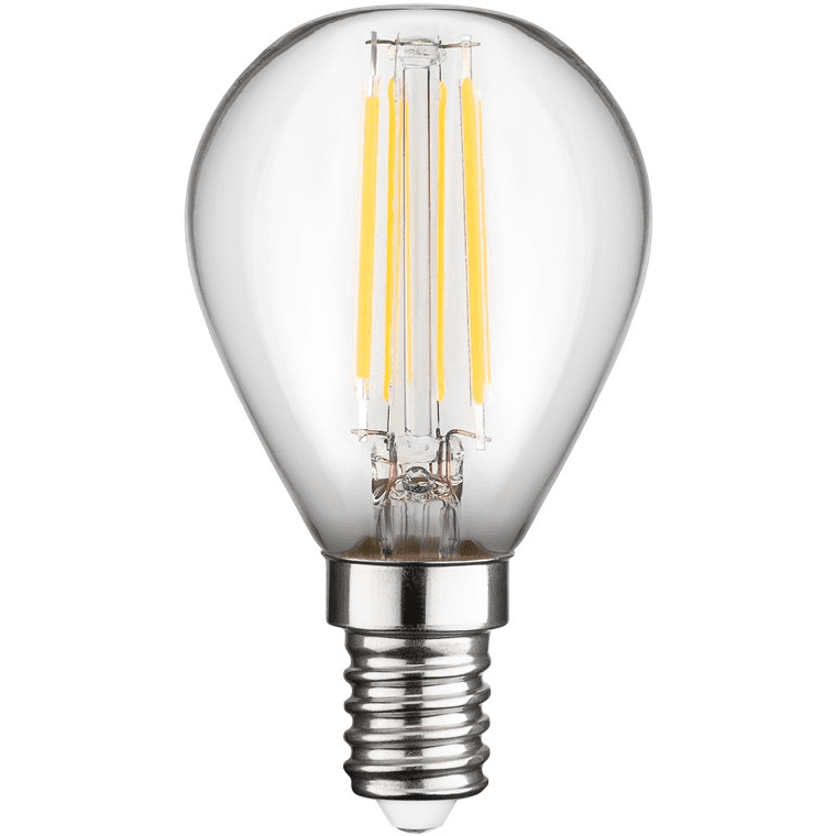 LED žiarovka filament miniglobus IP20 E14 teplá biela 4W