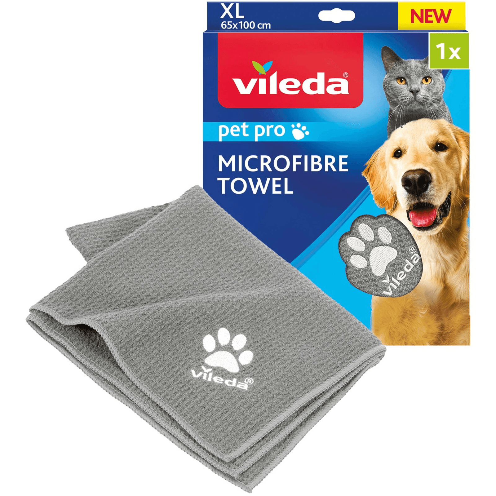 Uterák pre psa mačku XL Vileda Pet Pro 65 cm x 100 cm z Mikrovlákna