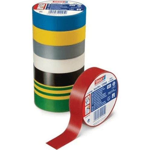 Elektroizolačná páska Tesa červená PVC 15 mm 10 m