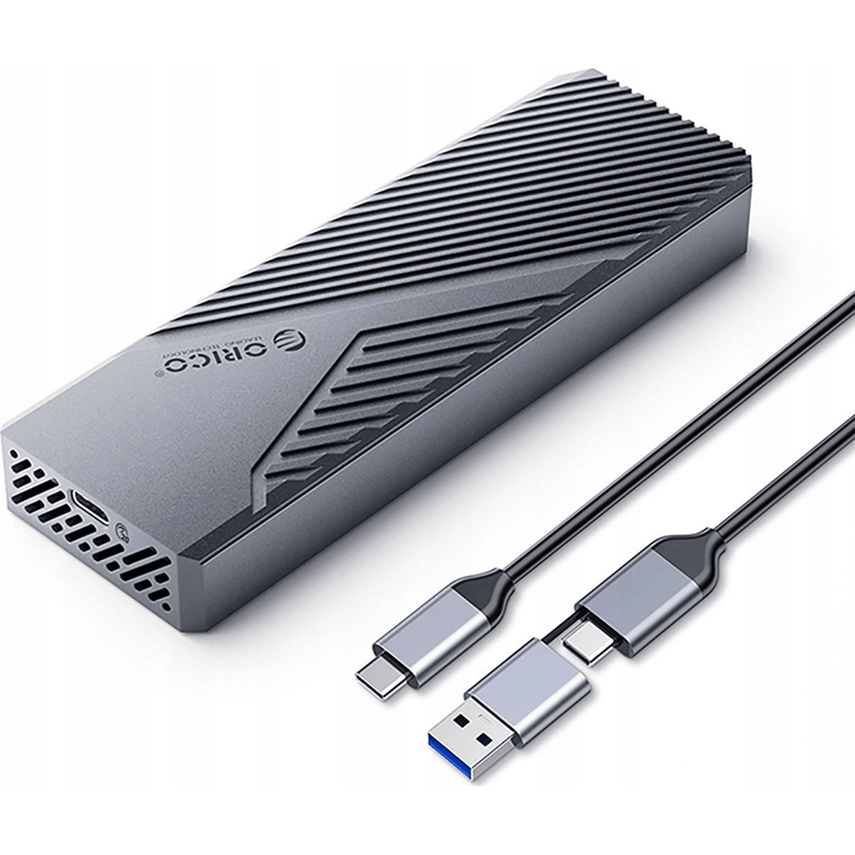 Disková kapsa Orico CNM2-G20 M.2 NVME USB-C 3.2 20Gb/s - šedá