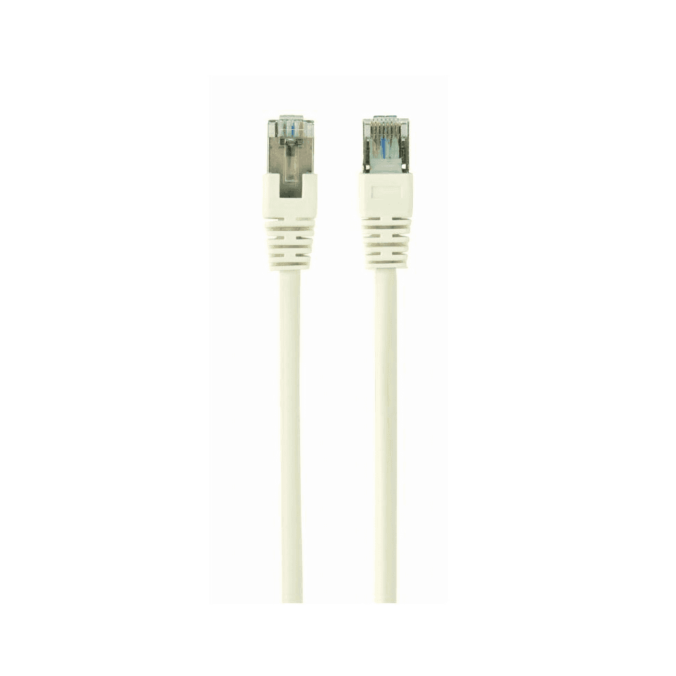 GEMBIRD tienený patchcord RJ45 kat 6 FTP 2 m biely