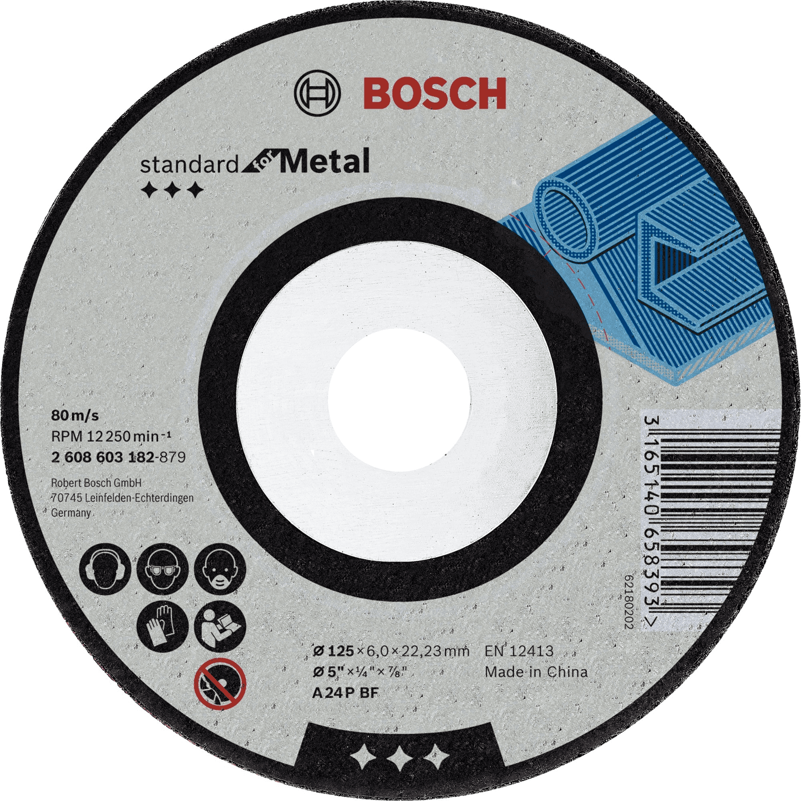 Bosch 2 608 603 184 príslušenstvo k brúseniu a pieskovaniu pre rotačné náradie Kov Rezací disk