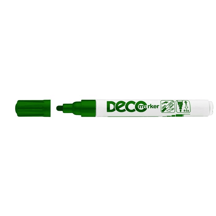 Lakový popisovač "Decomaker", zelená, 2-4mm, ICO