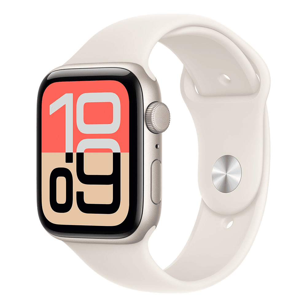 Smart hodinky Apple Watch SE 3 GPS 44 mm Hviezdna (Starlight) veľkosť M/L