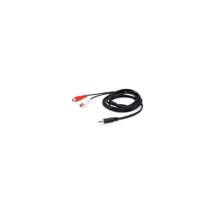 Equip 147093 audio kábel 250 m 2 x RCA 3.5mm Čierna