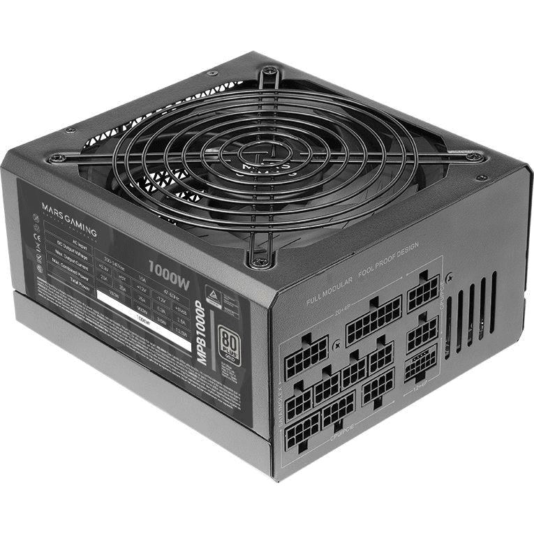 Mars Gaming MPB1000P zdroj 1000 W 24-pin ATX ATX Čierna