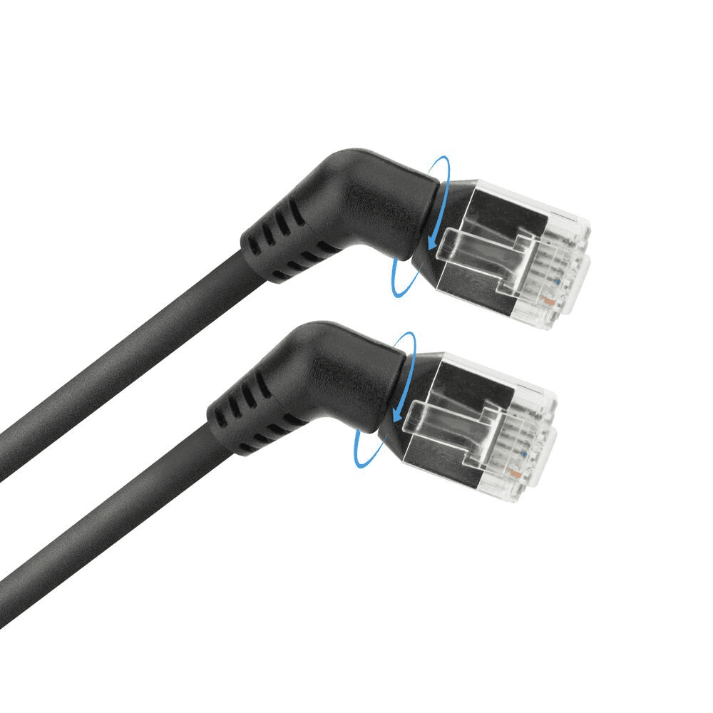 ACT DD1910 sieťový kábel Čierna 10 m Cat6 U/FTP (STP)