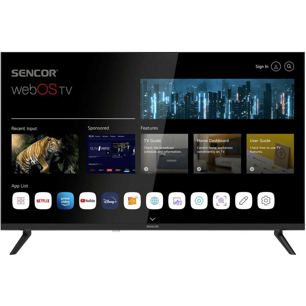 Televízor Sencor SLE 32S803B | 32" | LED | HD Ready | webOS SMART TV |