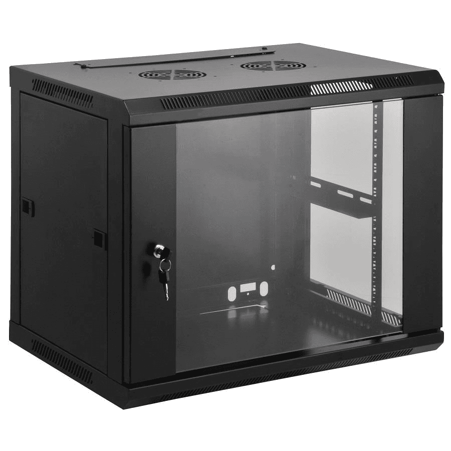 Intellinet 712088 rack 12U Nástenný regál Čierna