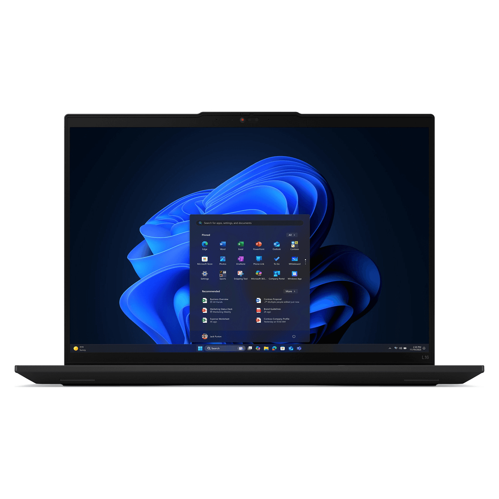 Lenovo ThinkPad 21SA004BGE laptop Intel Core Ultra 7 255U 40,6 cm (16") WUXGA 32 GB DDR5-SDRAM 1 TB SSD Wi-Fi 6E (802.11ax) Windows 11 Pro Belgický Čierna