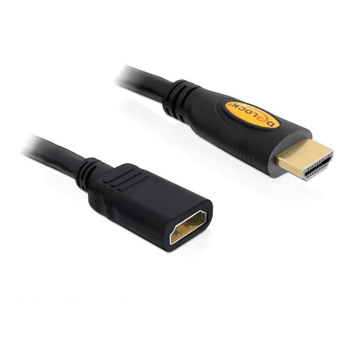 Predlžovací kábel HDMI Delock 83079 čierny 1m