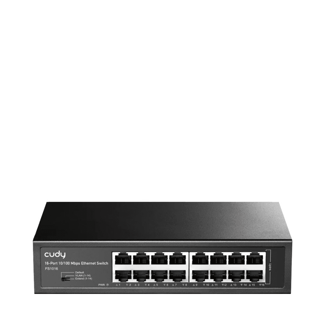 Switch CUDY FS1016, 16-portový