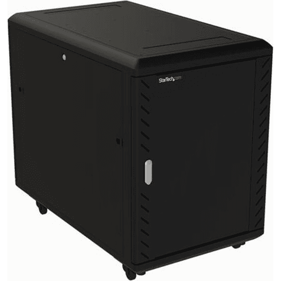 StarTech.com RK1536BKF rack 15U Voľne stojací rack Čierna