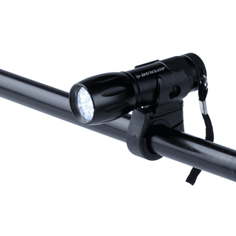 Cyklistické svetlo 9 LED Predné svetlo na riadidlá 2v1 Baterka Dunlop