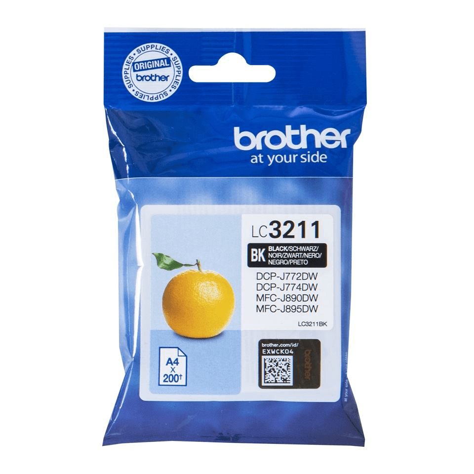 Brother LC-3211BK atramentová náplň Originál Štandardná výťažnosť Čierna