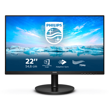 Philips V Line 222V8LA/00 LCD monitor 54,6 cm (21.5") 1920 x 1080 px Full HD Čierna
