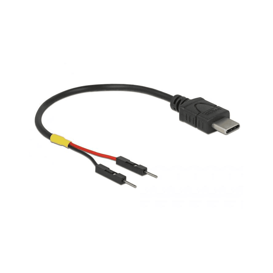 Napájací kábel USB Typ-C na 2 x pinový konektor samec 10 cm Delock 85418
