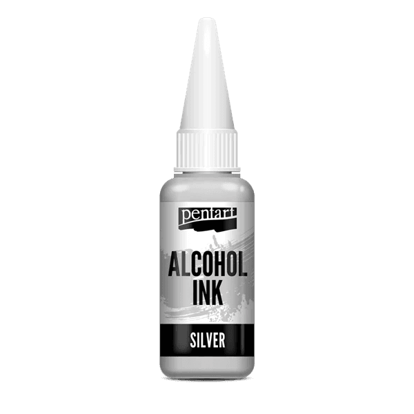 Atrament Pentart Media Ink 20 ml strieborný