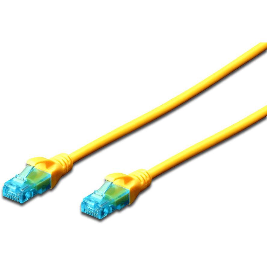 Patch kábel Digitus U/UTP Cat 5e RJ45 / RJ45 10 m žltý