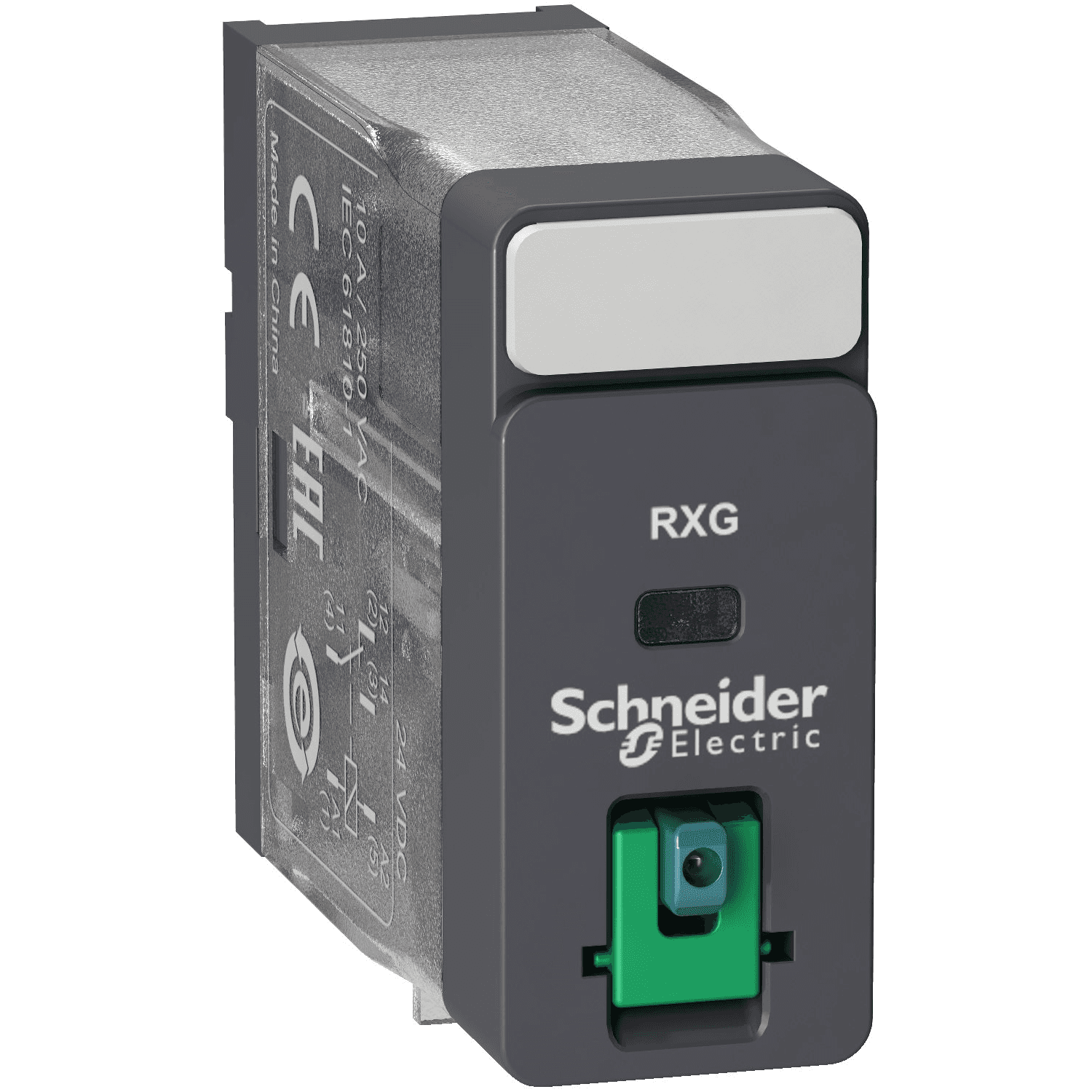 Schneider Electric RXG11BD napäťové relé Priehľadná