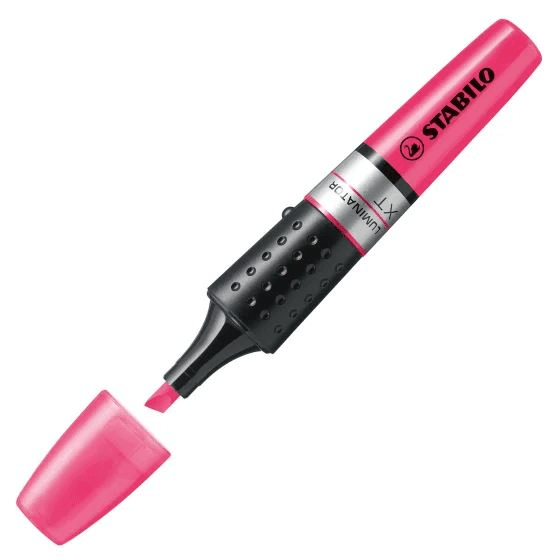 STABILO Luminator zvýrazňovač 1 kusov Hrot dláta Ružová
