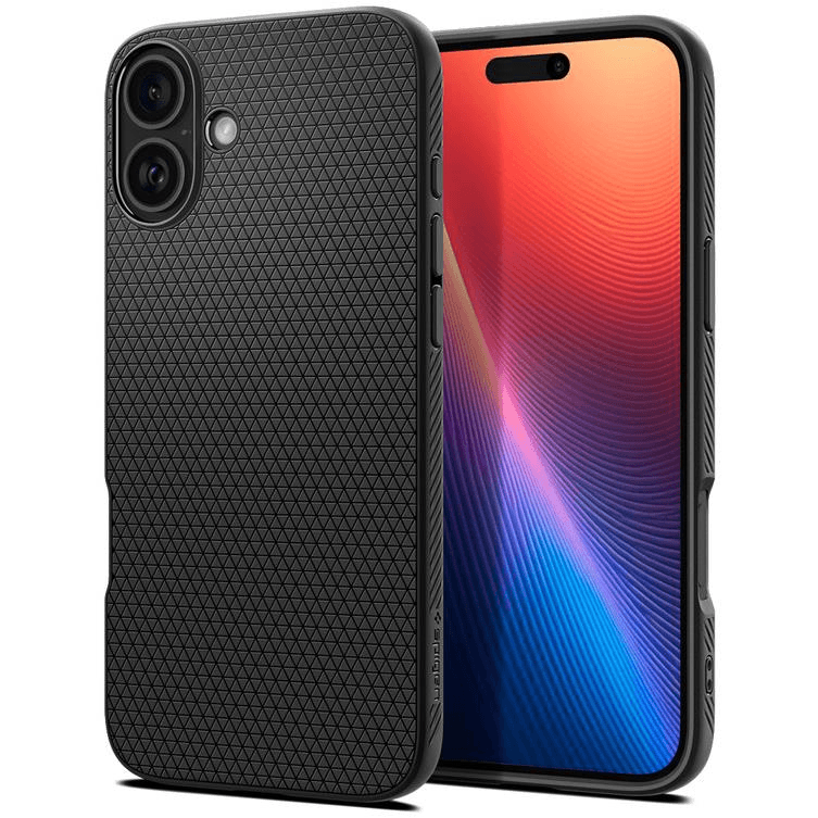 Obal kryt Spigen Liquid Air čierny pre Apple iPhone 16
