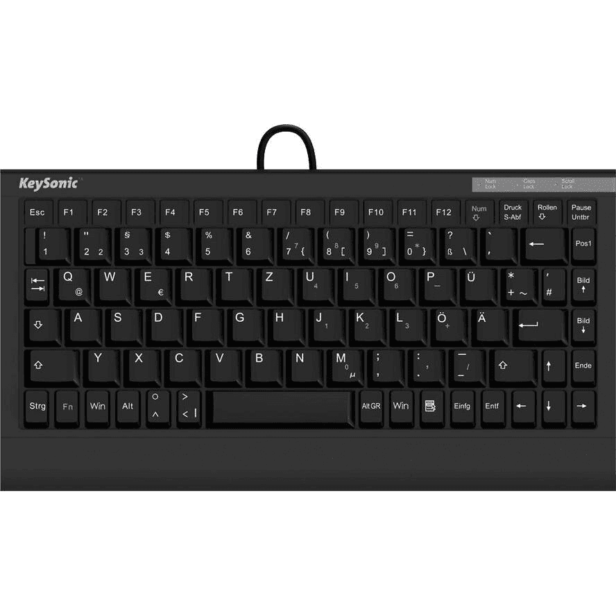 KeySonic ACK-595C+ klávesnica USB QWERTY US English Čierna