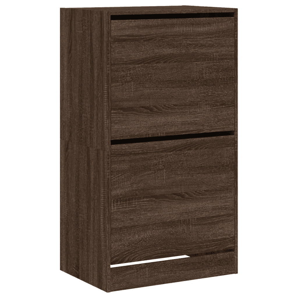 Skrinka na topánky VidaXL 60 x 108 x 42 cm odtiene hnedej