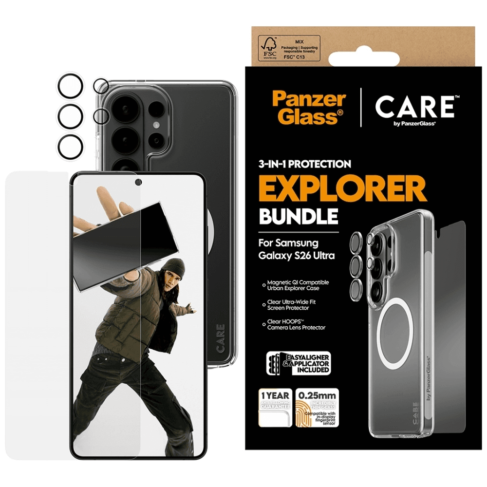 Kryt Panzerglass pre Samsung Galaxy S26 Ultra bezfarebný