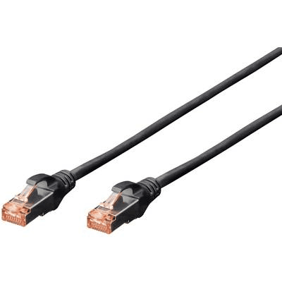 Sieťový kábel Digitus DK-1644-010/BL, 1 m, Cat6 S/FTP (S-STP), čierny