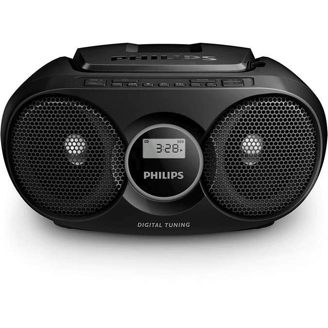 Philips AZ215B/12 prenosný stereofónny systém Digitálny 3 W FM Čierna